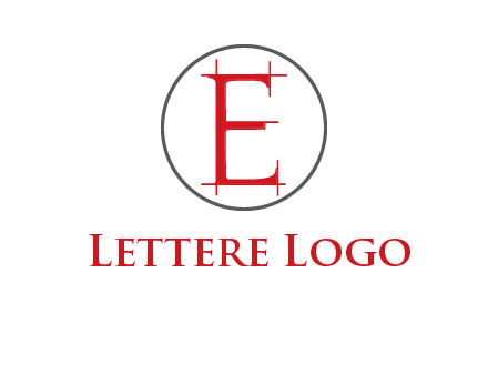 letter e inside the circle logo
