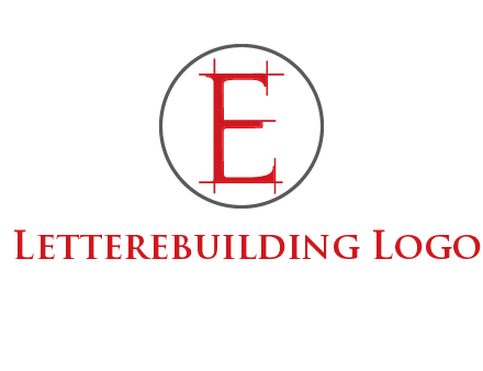 letter e inside the circle logo