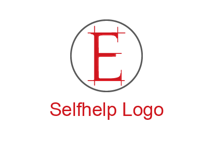 letter e inside the circle logo