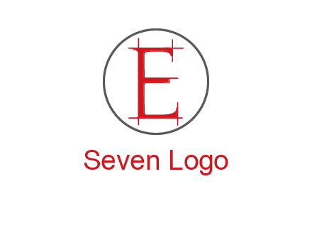 letter e inside the circle logo