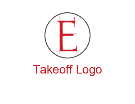 letter e inside the circle logo