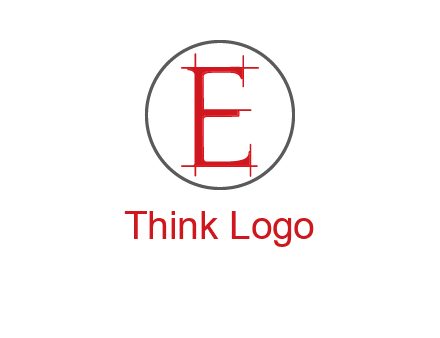 letter e inside the circle logo