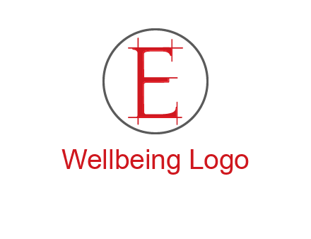 letter e inside the circle logo