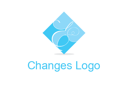 elegant letter e inside the rhombus shape logo