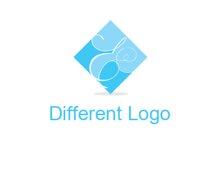 elegant letter e inside the rhombus shape logo