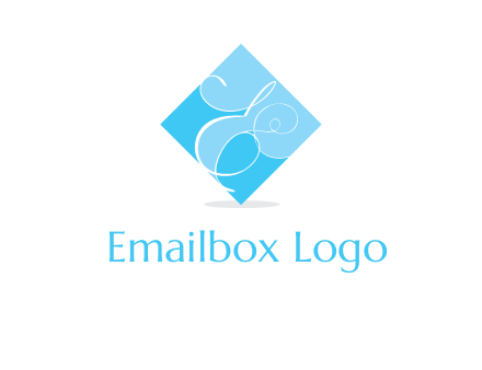 elegant letter e inside the rhombus shape logo