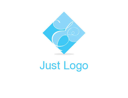 elegant letter e inside the rhombus shape logo