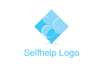 elegant letter e inside the rhombus shape logo