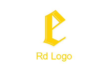old font letter E