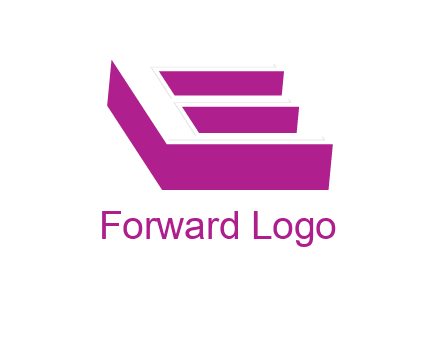negative spacing 3D letter E