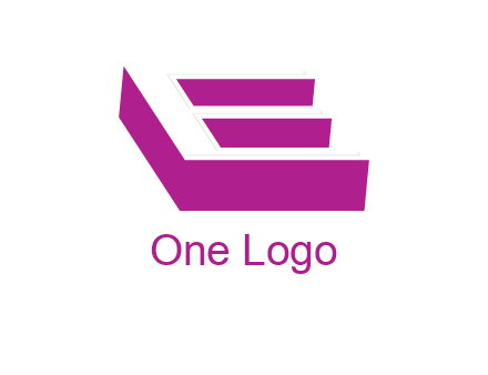 negative spacing 3D letter E