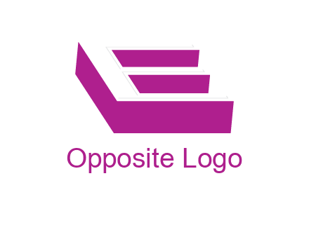 negative spacing 3D letter E