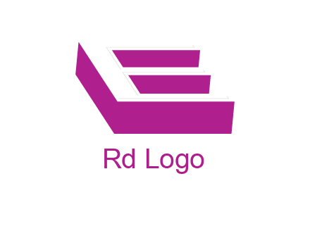 negative spacing 3D letter E