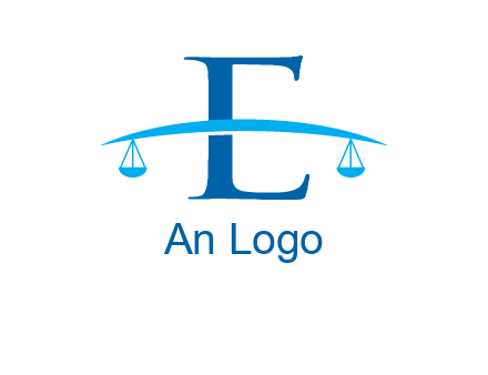 letter e incorporated with scale logo