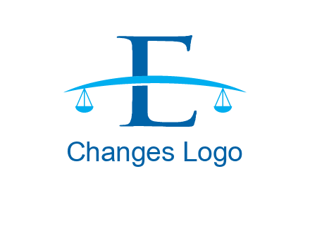 letter e incorporated with scale logo