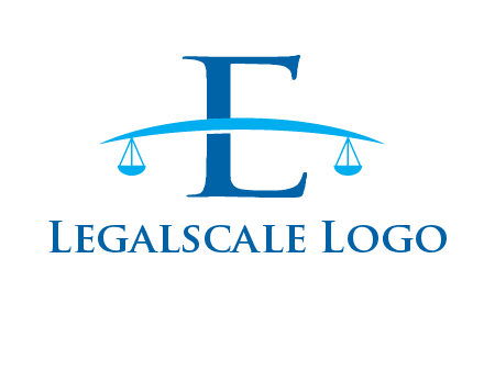 letter e incorporated with scale logo