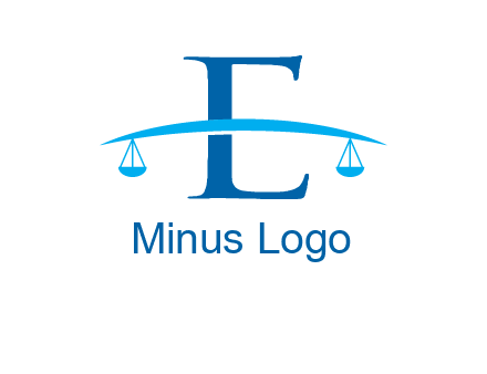 letter e incorporated with scale logo