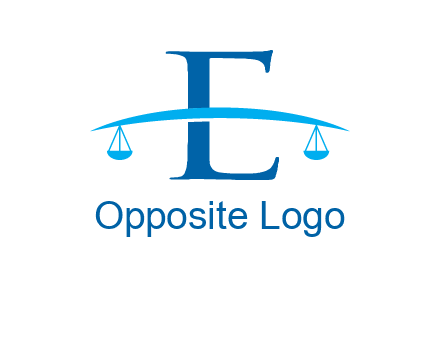 letter e incorporated with scale logo