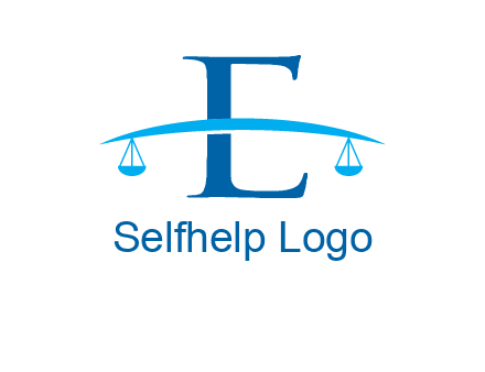 letter e incorporated with scale logo