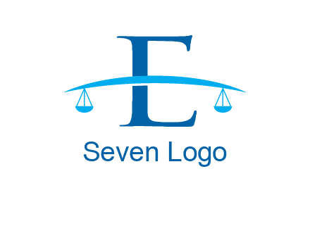 letter e incorporated with scale logo
