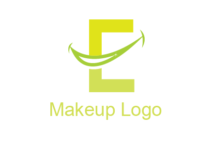 smile incorporated with letter e logo