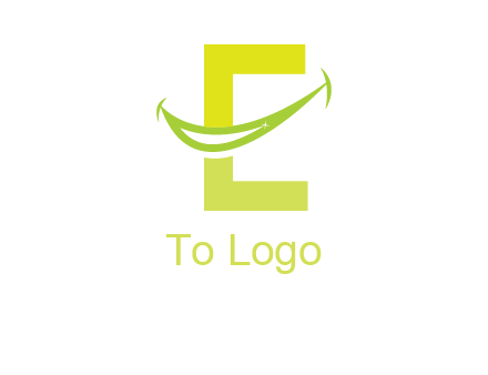 smile incorporated with letter e logo