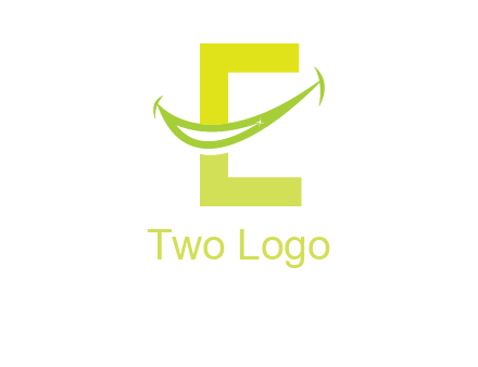 smile incorporated with letter e logo