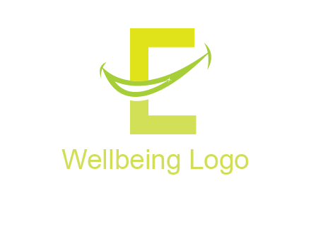 smile incorporated with letter e logo