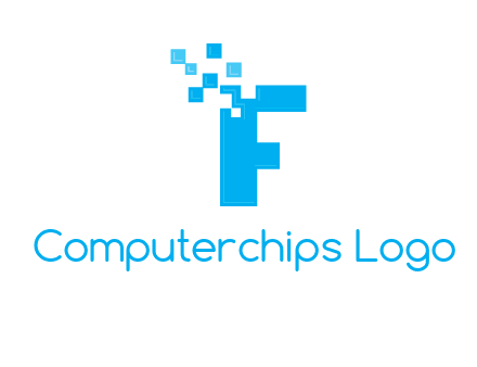technology squares incorporated with letter f logo