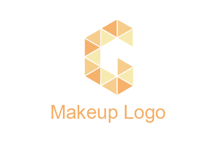 Polygonal letter c logo