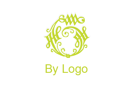 calligraphy with letter g