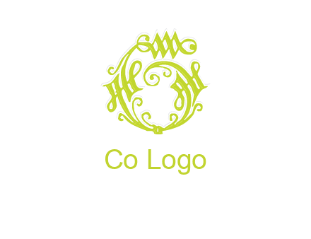 calligraphy with letter g