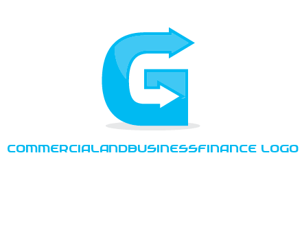 Two arrows mixed with letter g logo