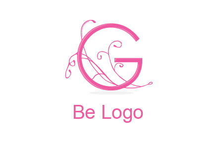 ornaments in letter g logo