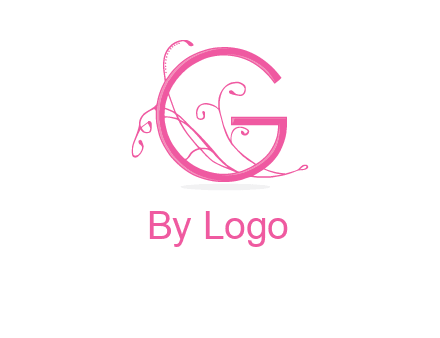ornaments in letter g logo