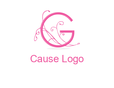 ornaments in letter g logo