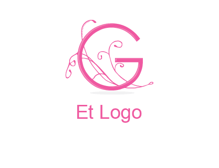 ornaments in letter g logo
