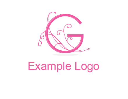 ornaments in letter g logo