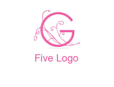 ornaments in letter g logo