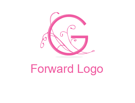 ornaments in letter g logo