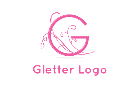 ornaments in letter g logo