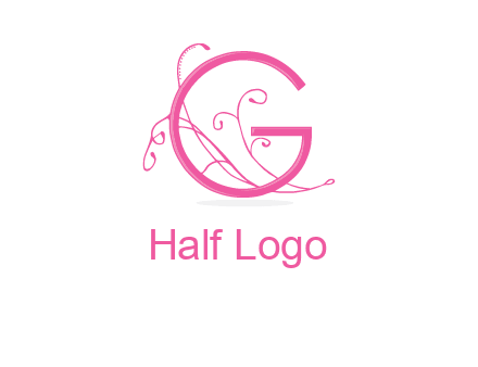 ornaments in letter g logo