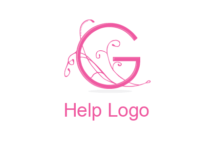 ornaments in letter g logo