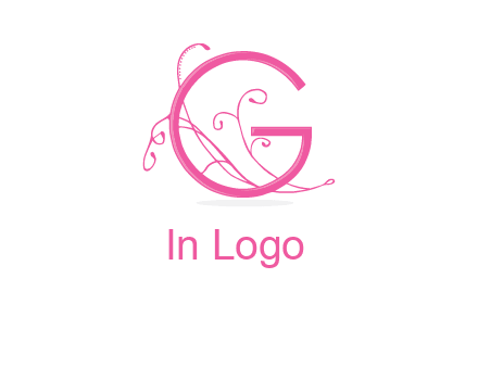 ornaments in letter g logo