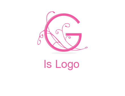 ornaments in letter g logo