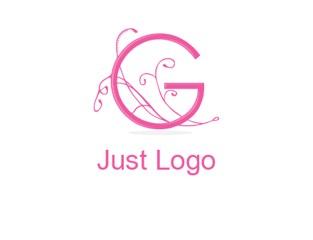 ornaments in letter g logo