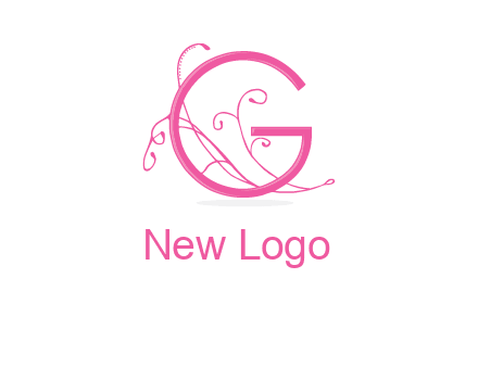 ornaments in letter g logo