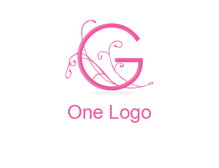 ornaments in letter g logo