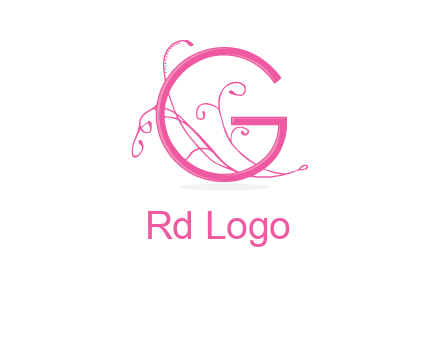 ornaments in letter g logo