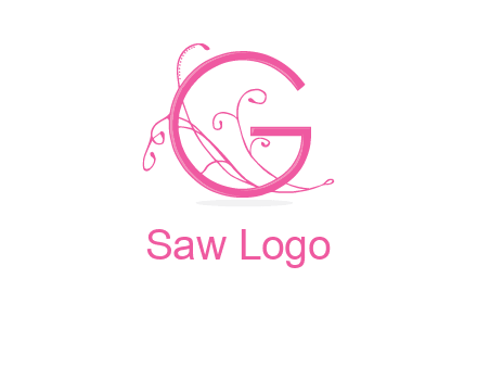 ornaments in letter g logo